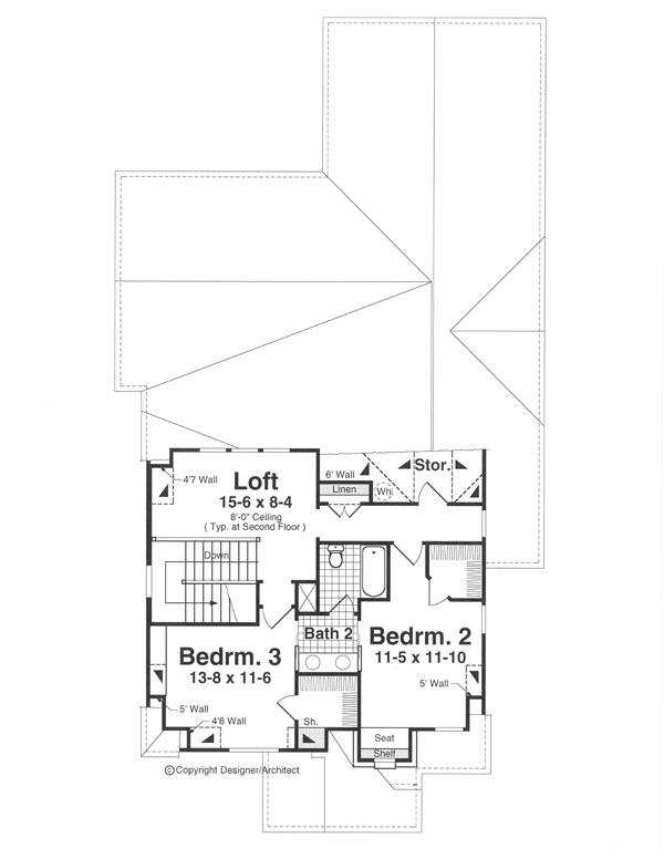 Second Floor image of CANTERBURY House Plan